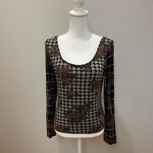 JIKI Abstract Long Sleeve Top